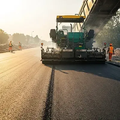 Fresh asphalt sealcoating on commercial lot in Gurnee IL