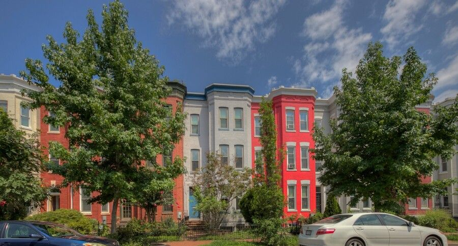 Washington DC row houses representing local rental properties managed during a government shutdown