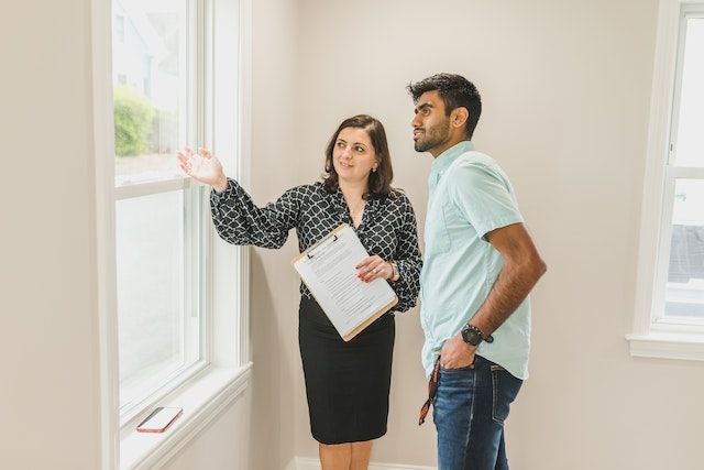 two people doing a property inspection