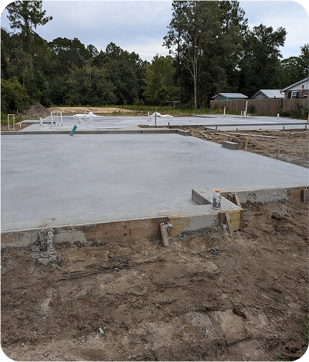 concrete slab foundation for a metal building in gainesville florida