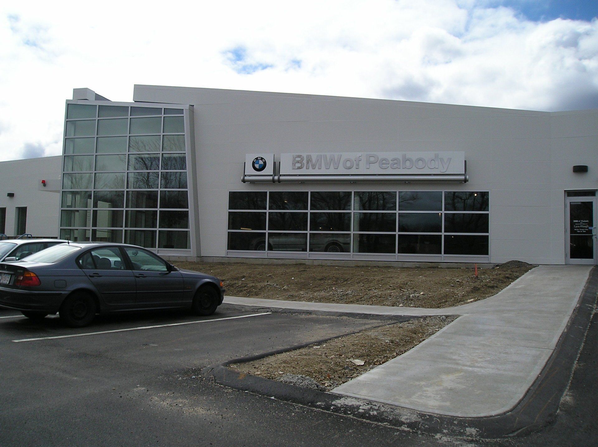 BMW Of Peabody Before Landscape Design — Lynn, MA — Leahy Landscaping, Inc.