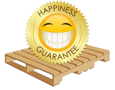 The Pallet Pro - Our Happiness Guarantee logo