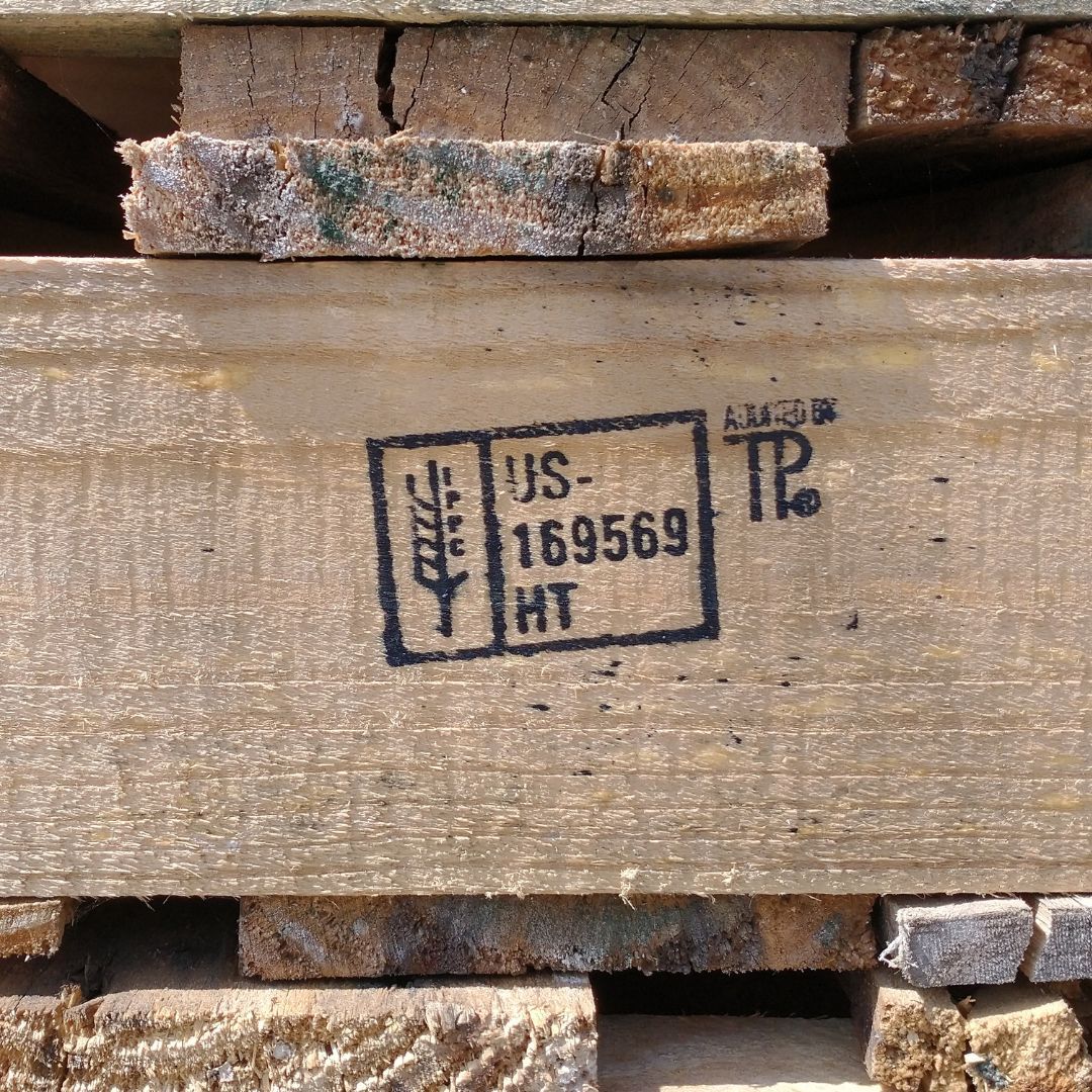 View of Heat Treated Pallets