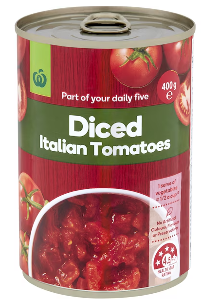 diced tomatoes 400g