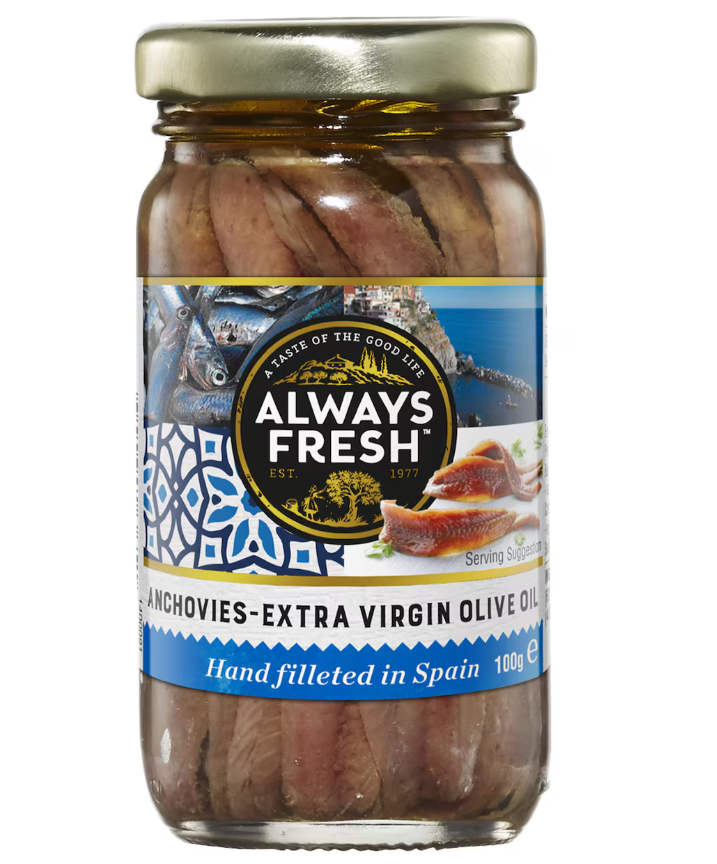 Purchased product Anchovies 100g