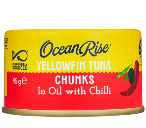 OCEAN RISE Yellowfin Tuna Chunks Italian Style in Oil with Chilli 185g