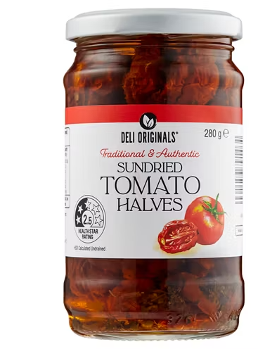 DELI ORIGINALS Sundried Tomato Halves 280g