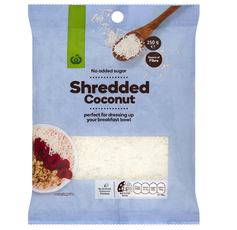 shredded coconut