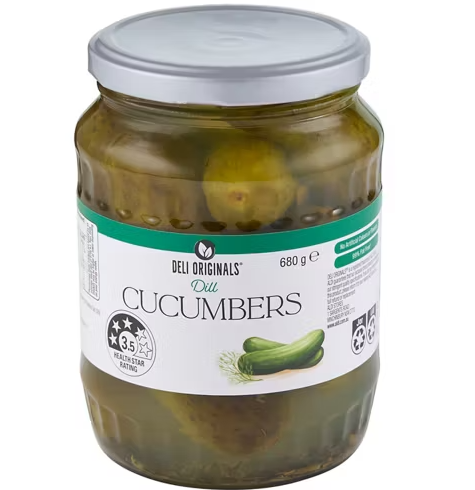 DELI ORIGINALS Dill Cucumbers 680g