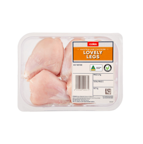 Coles RSPCA Approved Chicken Lovely Legs | approx. 700g