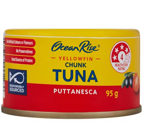 OCEAN RISE Yellowfin Tuna Chunks with Puttanesca 95g