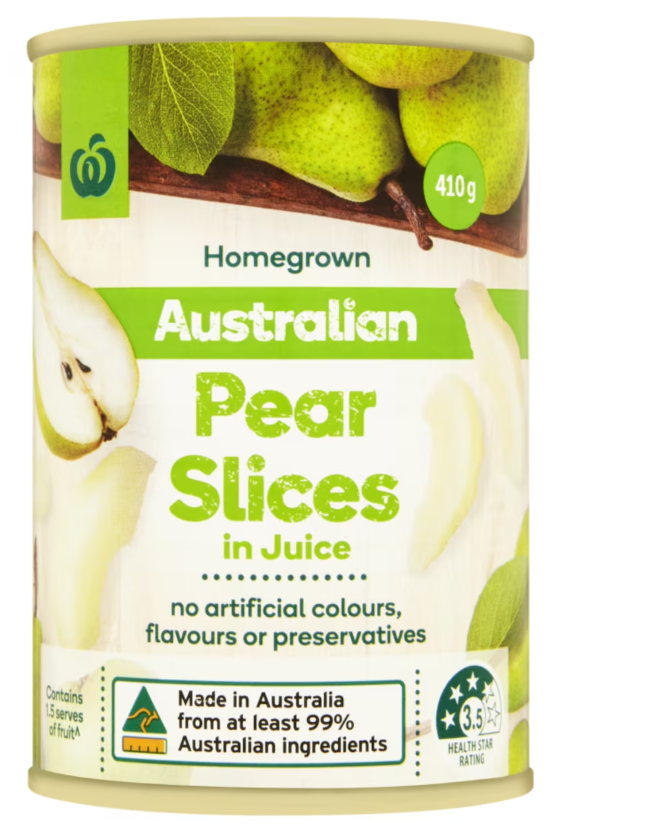 SWEET VALLEY Australian Apple Slices in Juice 410g
