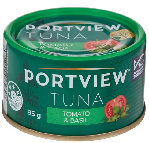 PORTVIEW Tomato & Basil Tuna 95g