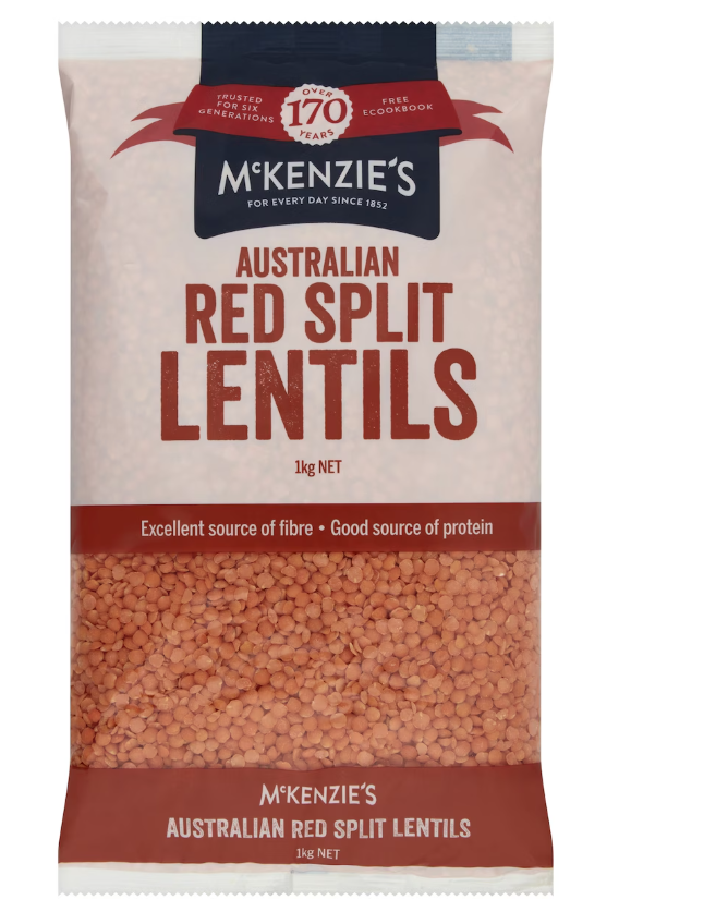 Redsplits lentils