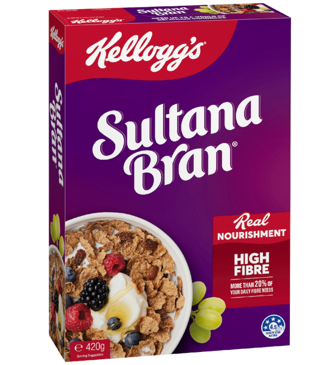 high fibre sultana bran