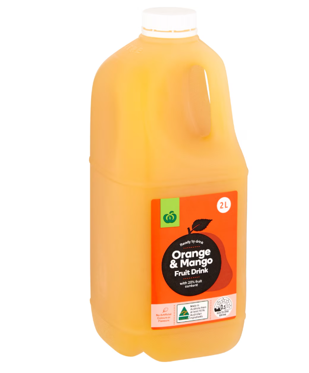 Orange and mango fruit drink 2L