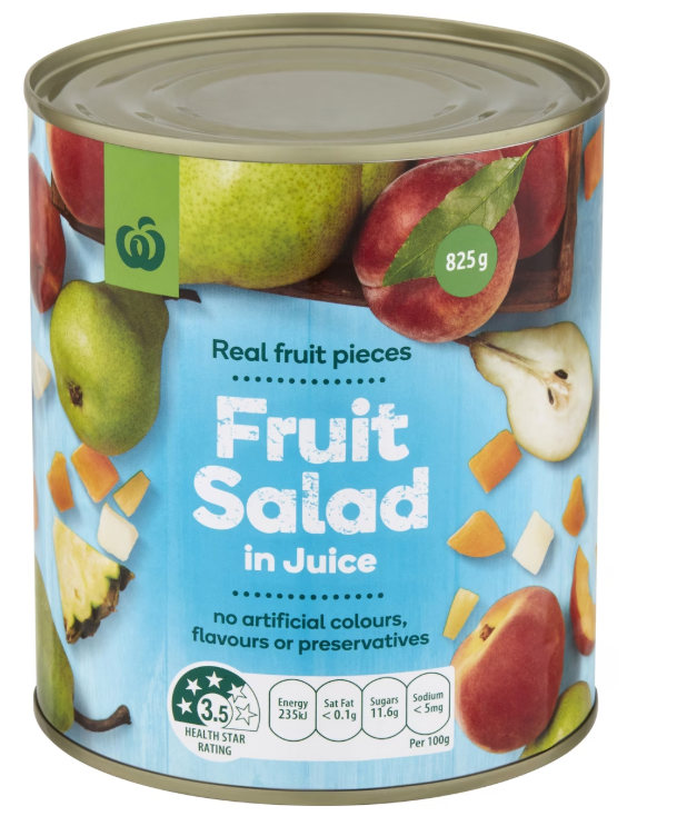 SWEET VALLEY Fruit Salad in Syrup 825g