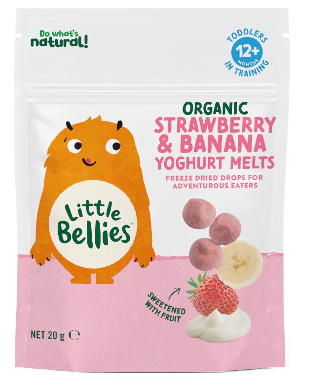 Just right banana and strawberry yogurt bowl