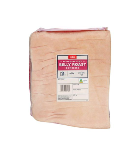 Coles Pork Belly Roast Boneless | approx. 1.3kg