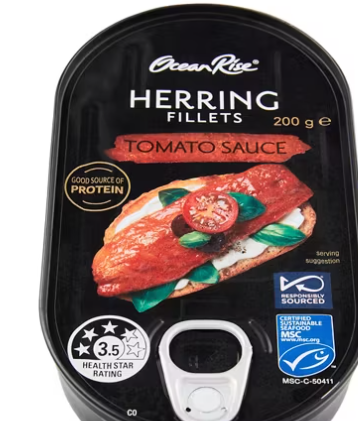 OCEAN RISE Herring Fillets in Tomato Sauce 200g