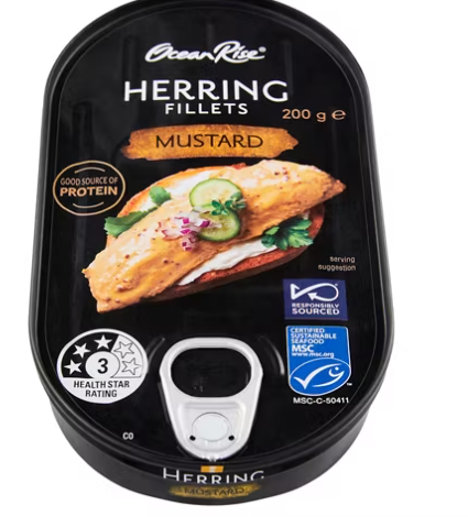 OCEAN RISE Herring Fillets in Mustard Sauce 200g