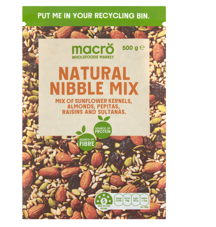 natural nibble mix 500g