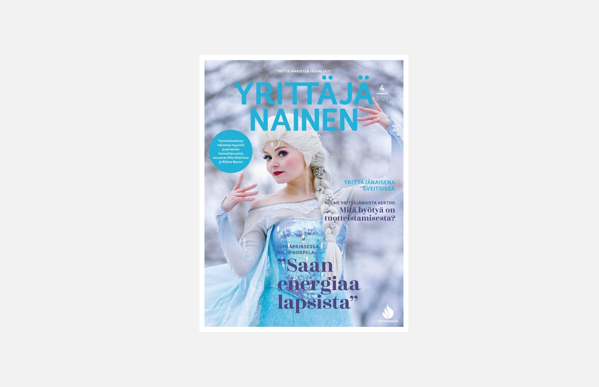 Aini Design Oy lehden suunnittelu ja taitto