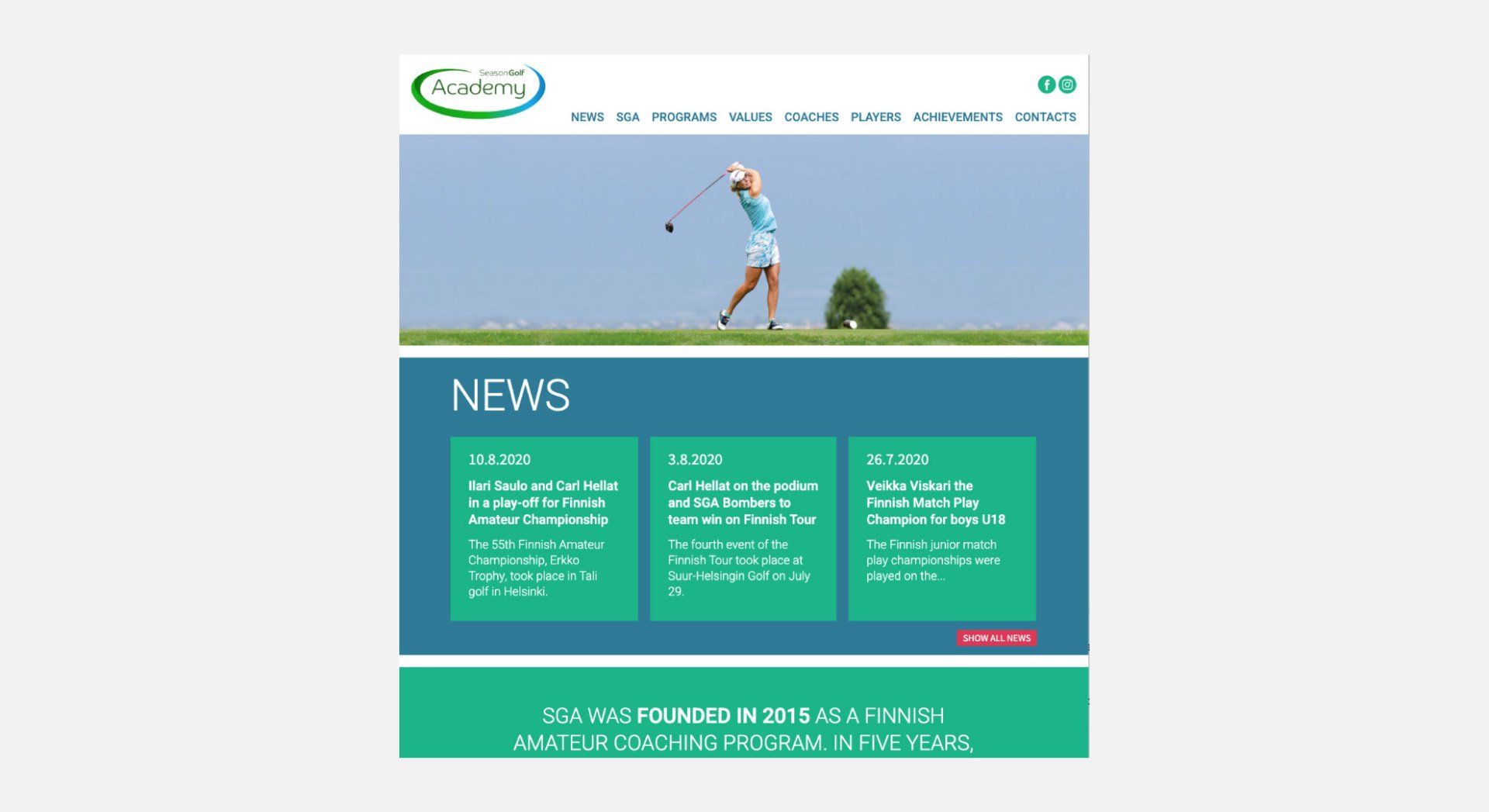 Aini Design Oy nettisivujen visuaalinen suunnittelu