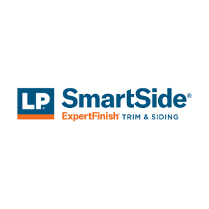 The logo for lp smartside is a trim and siding company.