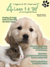 golden retriever puppy on magazine cover