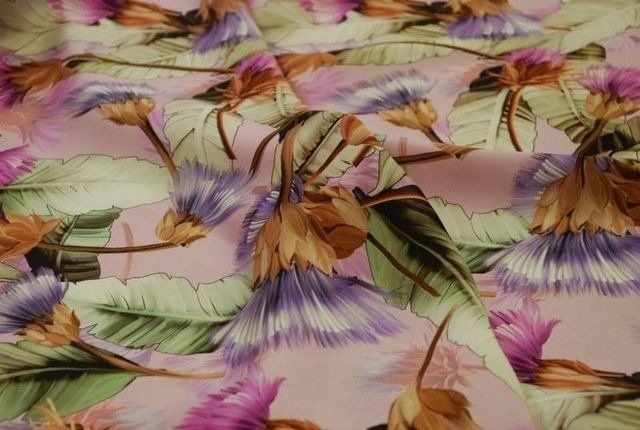 floral-themed silk