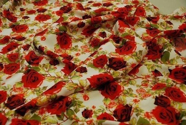 flower-themed silk