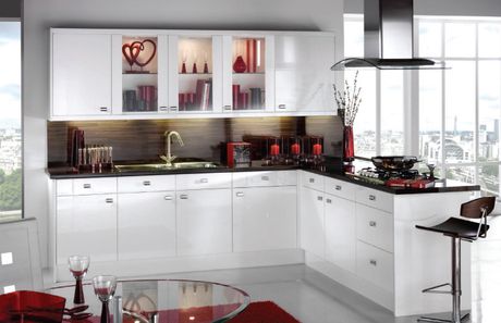 white kitchen design 
