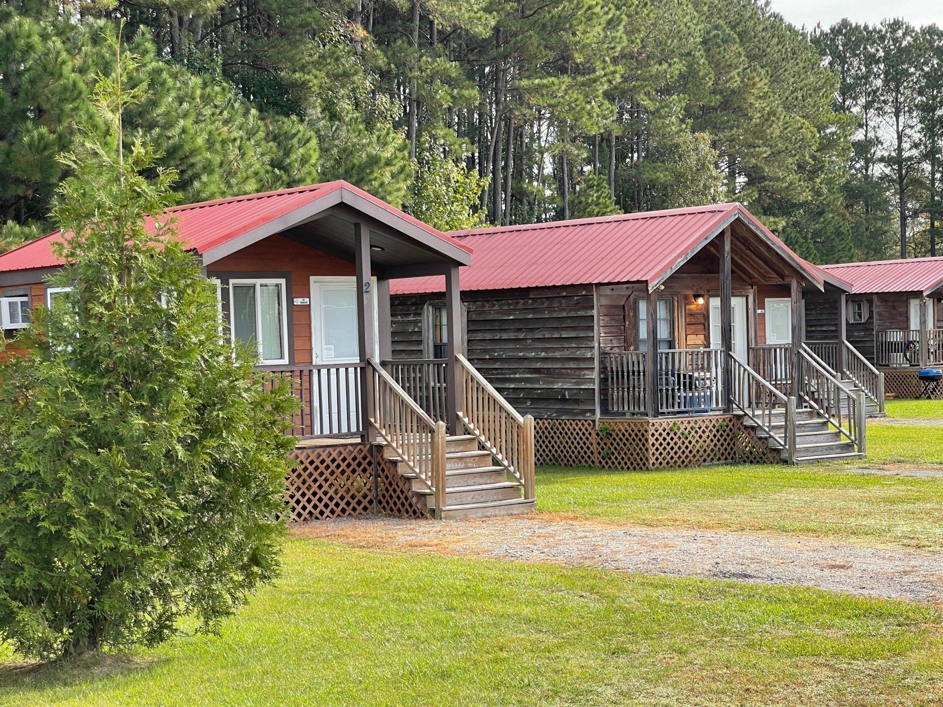 cabins at the rv resort at carolina crossroads, roanoke rapids, nc