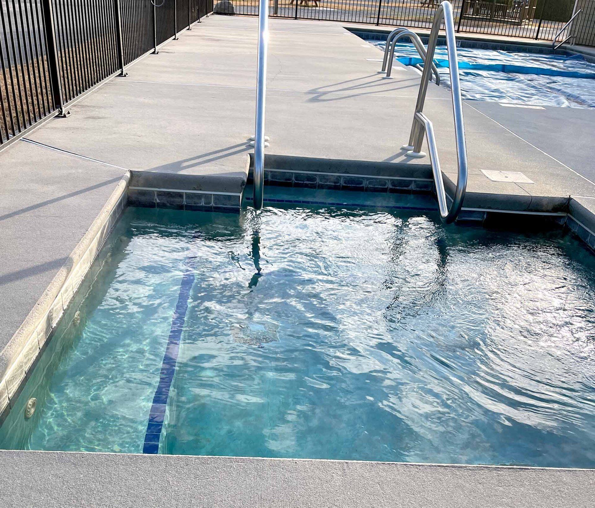 year round hot tub at the rv resort at carolina crossroads, roanoke rapids, nc