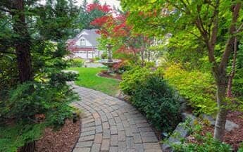 Garden Brick Path in Frontyard - lanscaping in Fairfield, PA