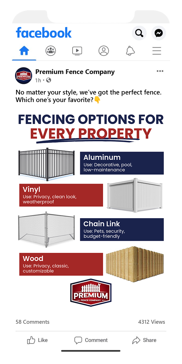 There are many different types of fencing options for every property.