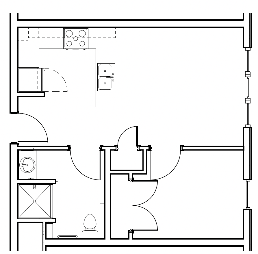 B3 Unit Plan - 470 SQ FT.