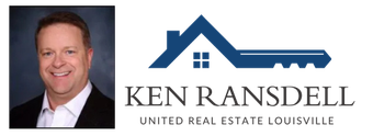 A logo for ken ransdell united real estate louisville