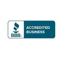 The bbb logo is an accredited business.