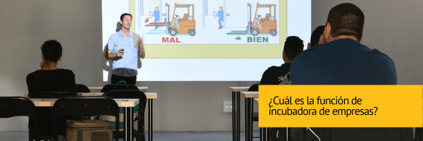 ¿Cuál es la función de incubadora de empresas?