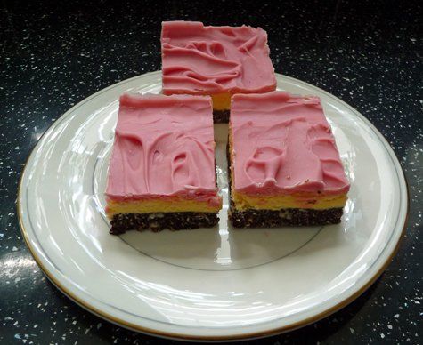 Belgian Strawberry Chocolate Nanaimo Bar