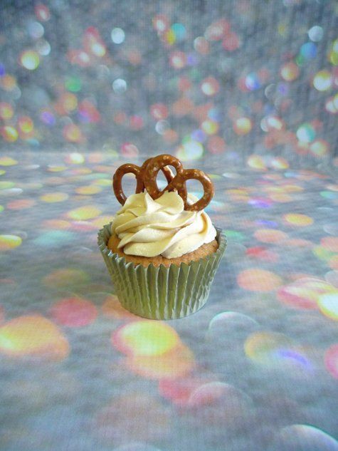 Sea salted caramel pretzel cupcake