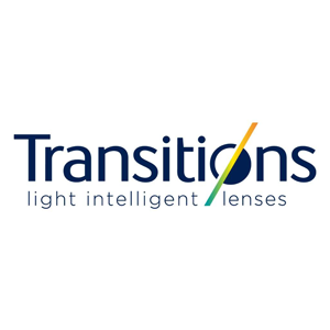 Logo di Transitions: testo blu navy