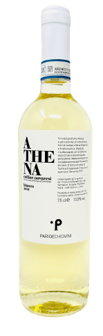 Bottiglia di vino bianco del Piemonte Athena