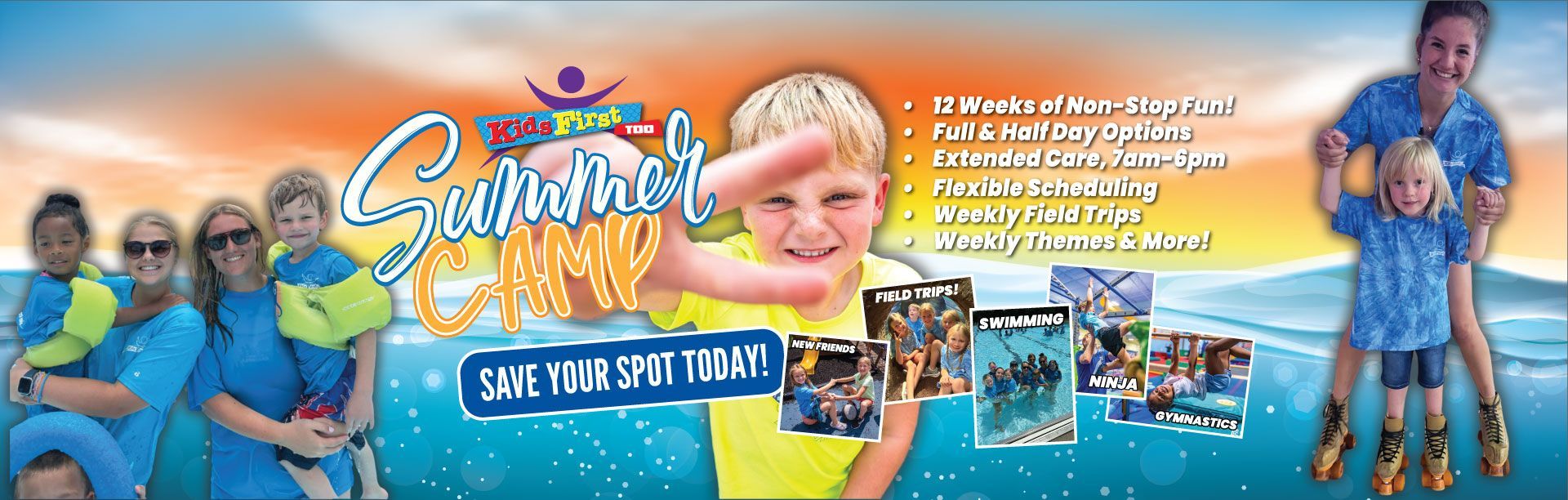 Summer Camp Poster for Kids First Too