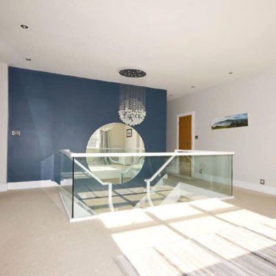 house landing clean inside house stair case glass