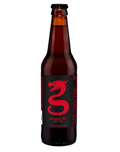 A bottle of beer with a dragon on the label