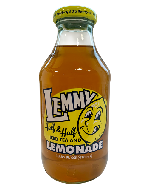 A bottle of lemmy half and half iced tea and lemonade