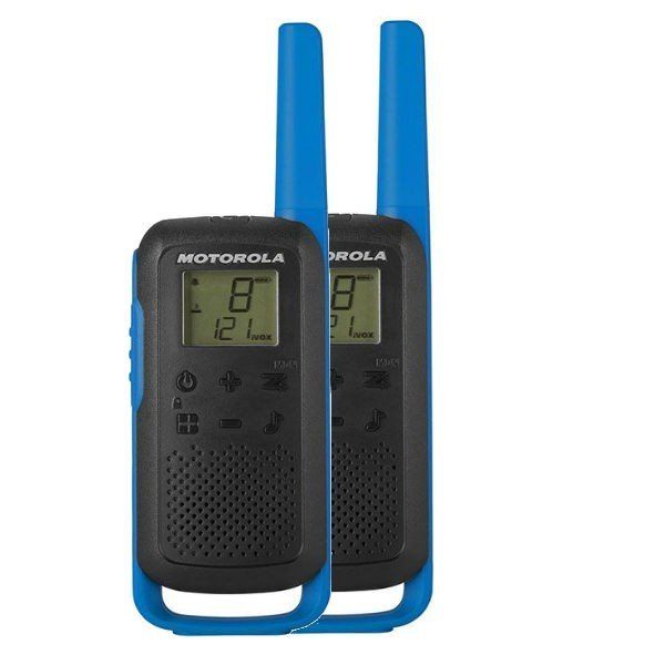 ricetrasmettitore Motorola con antenna blu